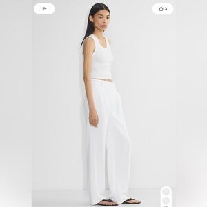 Aritzia Effortless Pants in White